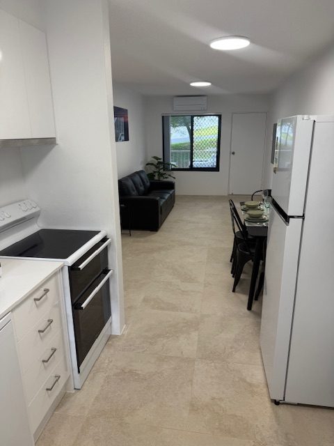 Living and Kitchen of an Insurance Accommodation Brisbane Unit